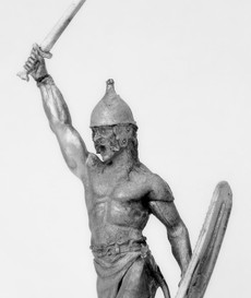 Оловянный солдатик. Оловянная фигура. Галльский пехотинец 2 в. до н. э.