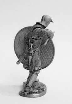 Оловянный солдатик. Оловянная фигура. Римский пехотинец периода заката Империи