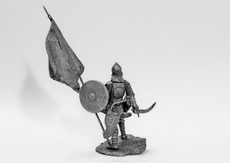 Оловянный солдатик. Оловянная фигура. Знаменосец армии Тамерлана